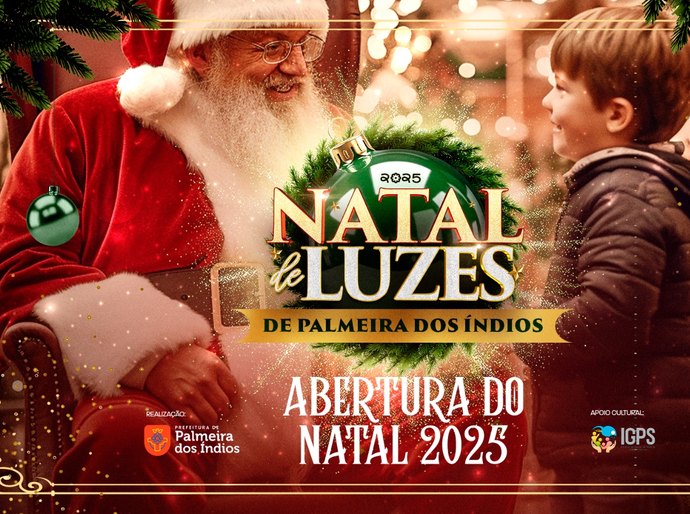 Parada Natalina dará início ao Natal de Luzes de Palmeira dos Índios nesta sexta (5)