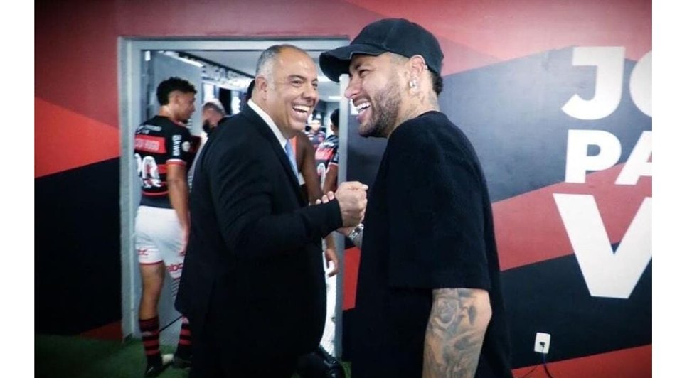 Marcos Braz e Neymar