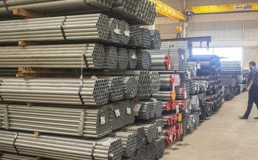 Produção de aço bruto cresce 4,9% em um ano, mostra Aço Brasil