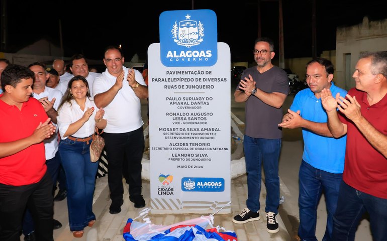 Governador Paulo Dantas entrega obras do Minha Cidade Linda em Junqueiro