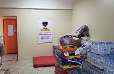 LBV em Maceió envia mais de 2 toneladas e meia em donativos ao povo gaúcho