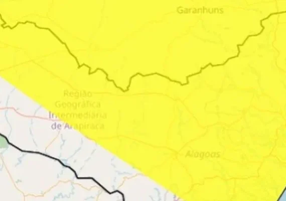 Novo aviso meteorológico do Inmet prevê chuvas intensas em AL