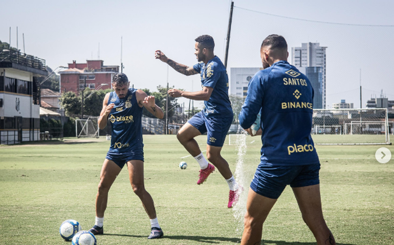 Santos faz treino descontraído, Patati comemora boa fase e JP Chermont deve voltar contra Avaí