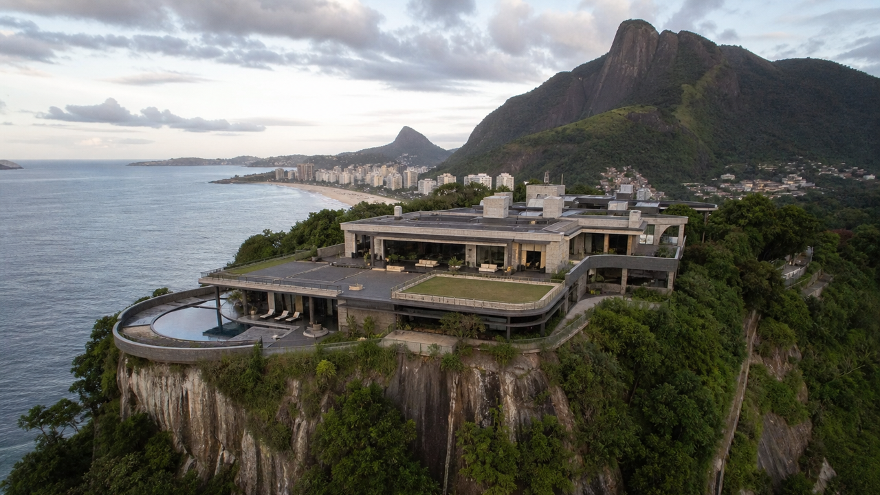 'Mansão do Batman' é amplamente reformada e colocada à venda por R$ 164 milhões