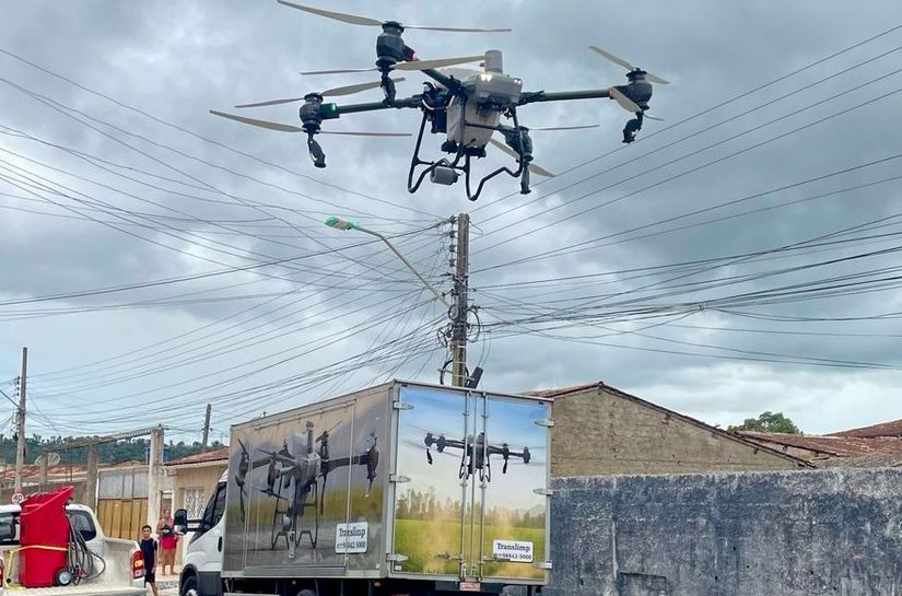 São Miguel dos Campos inova no combate à dengue com uso de drone