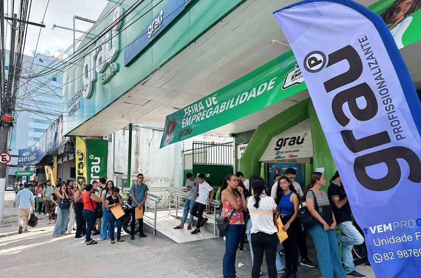 Unidades do Grau Técnico promovem feiras de empregabilidade simultâneas em Maceió com mais de 200 vagas