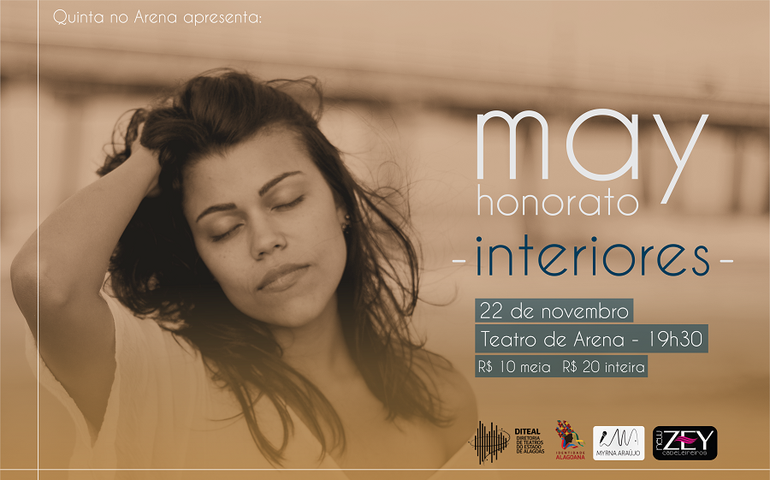 May Honorato estreia show Interiores no projeto Quinta no Arena