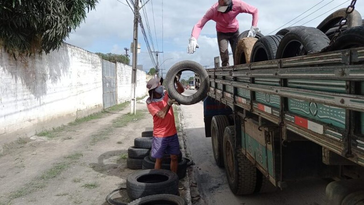 Parceria institucional recolhe e dá destino correto para pneus descartados em Penedo