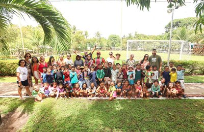 Crianças do CMEI Herbert de Souza se despedem da educação infantil com dia de lazer