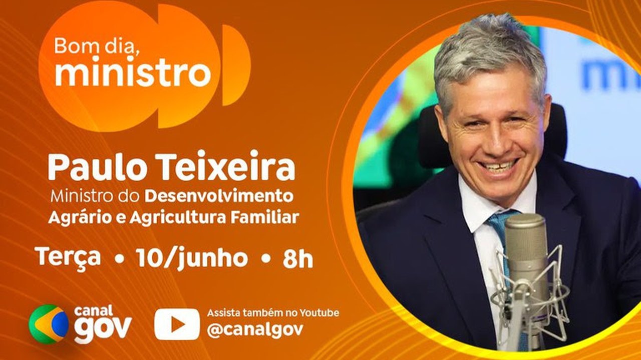 Paulo Teixeira destaca avanços na Reforma Agrária no programa desta terça-feira (10/6)
