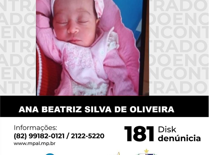 Caso Ana Beatriz: PLID vê como um dos mais desafiadores adotando todos os protocolos na busca