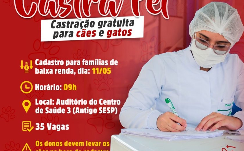 Secretaria de Saúde de Penedo realiza mais uma edição do Castra Pet