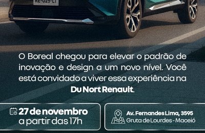 Du Nort Renault lança novo Boreal nesta quinta-feira