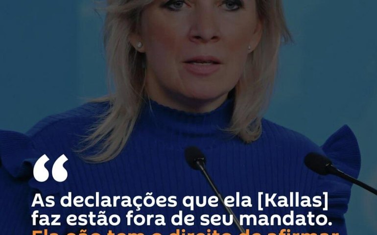 Rússia critica declarações de Kaja Kallas e questiona orientação da chefe da diplomacia da União Europeia