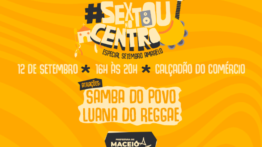 Sextou no Centro leva música e ações de saúde ao Calçadão do Comércio