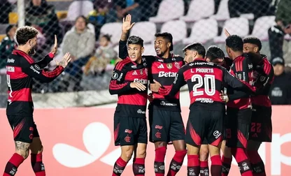 Jogadores do Flamengo celebram gol de Bruno Henrique - Foto: Gilvan de Souza/Flamengo