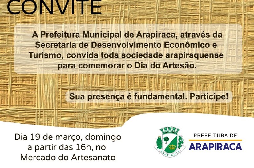 Dia do artesão será marcado por vasta programação em Arapiraca