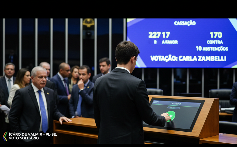 Quem foi o único deputado do PL que votou a favor da cassação de Zambelli?