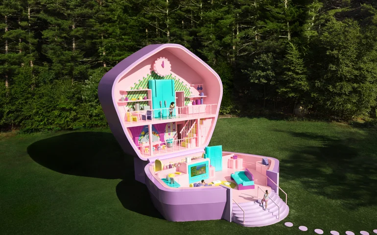 Você se hospedaria na casa da Polly Pocket? Airbnb lança versão real do lar da boneca. Veja fotos