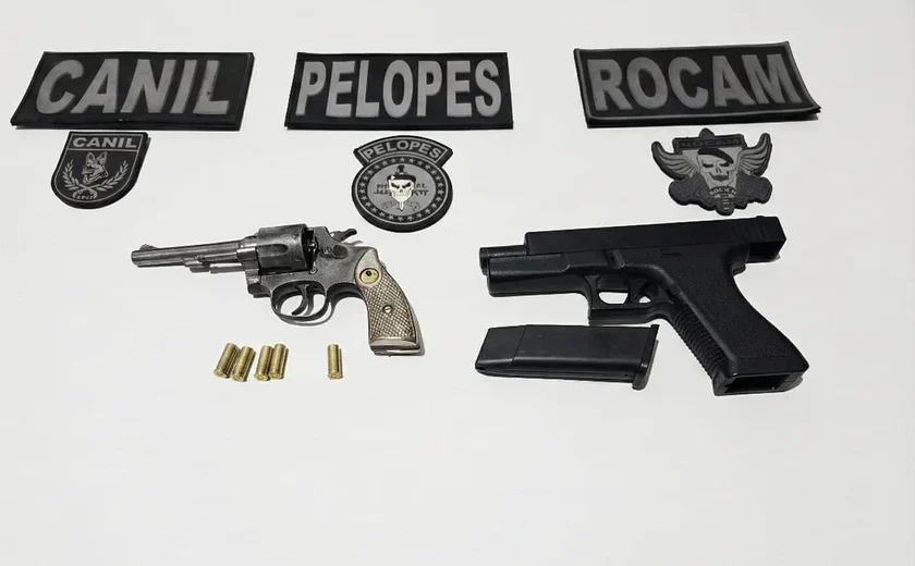 Homem é preso com revólver após denúncia de perturbação do sossego em Arapiraca