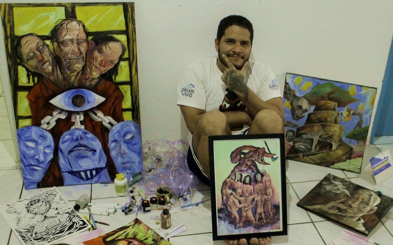 Exposição Ruptura, do artista visual Roderick Leão, entra em cartaz no Café da Linda nesta sexta (14 de junho)
