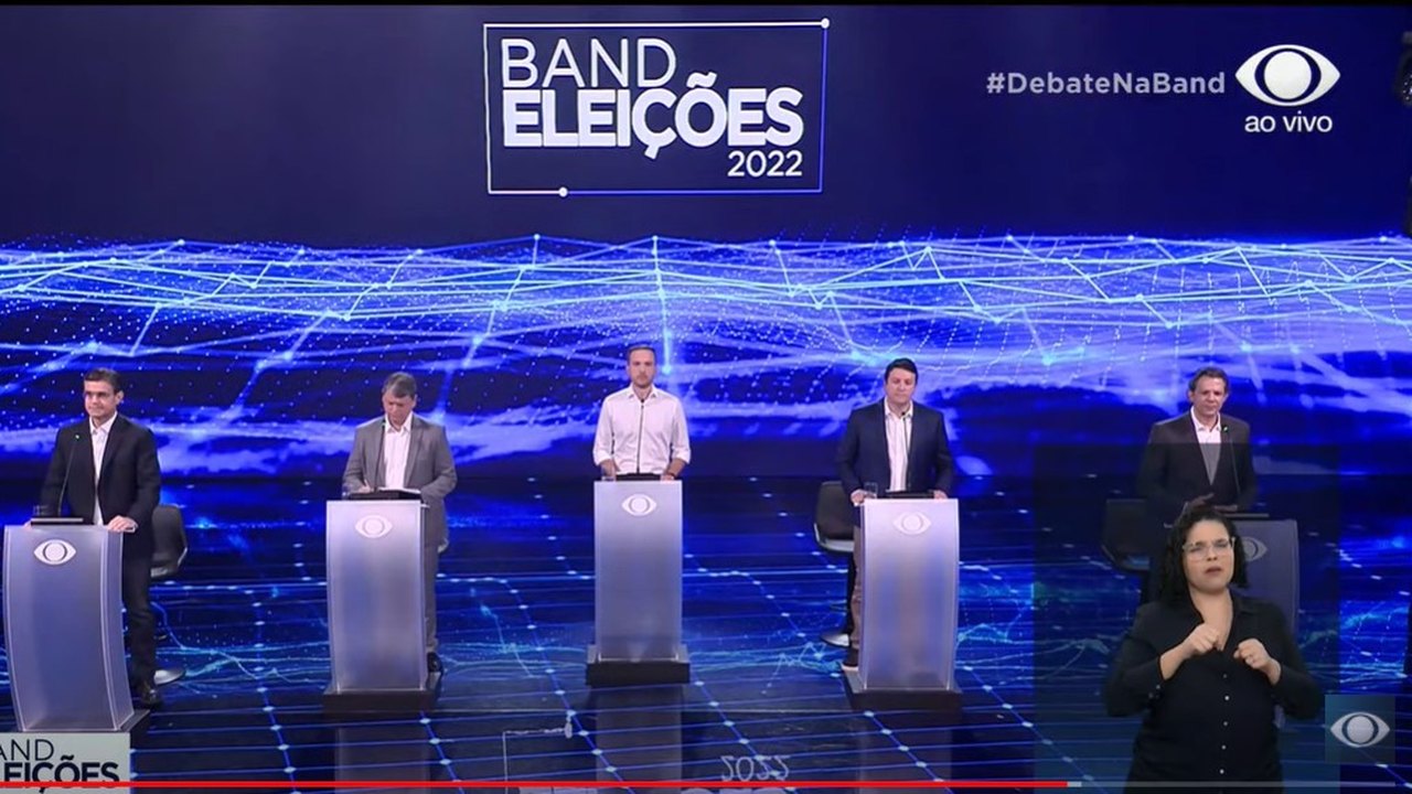 Debate entre candidatos ao governo de SP tem plateia contida
