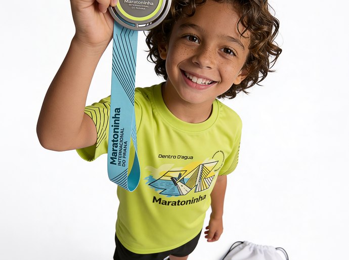 “Maratoninha” leva crianças e adolescentes para a 1ª Maratona Internacional do Paraná