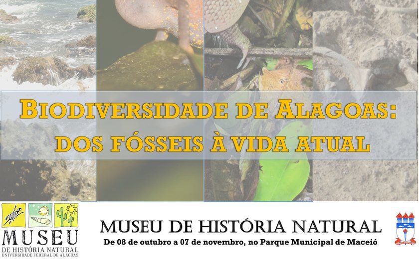 Exposição mostra a biodiversidade de Alagoas dos fósseis à vida atual