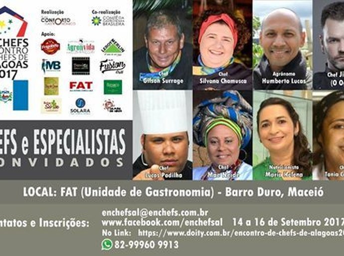 Segundo encontro de chefes de Alagoas acontece entre 14 e 16 de setembro