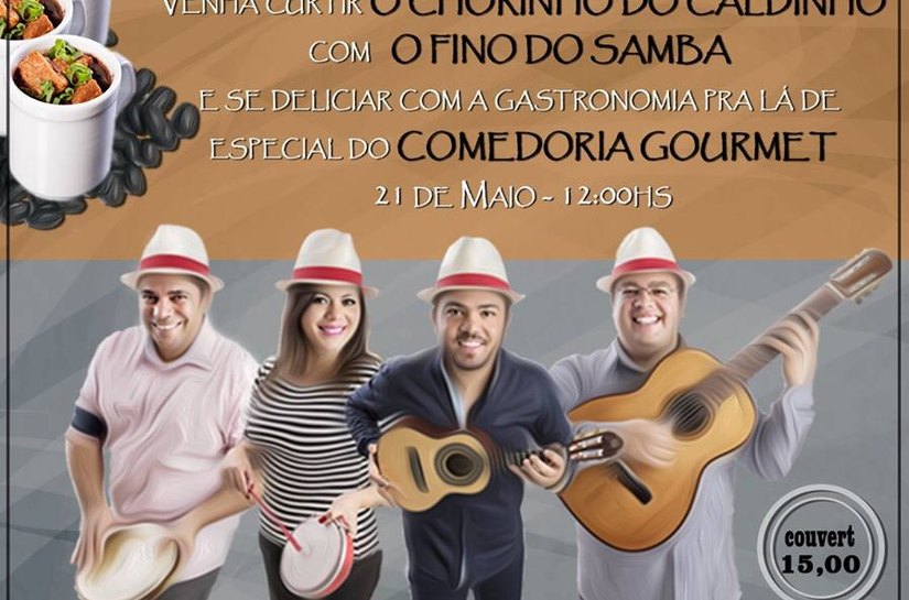 Cai Dentro inaugura o ‘Caldinho do Chorinho’ na Comedoria Goumert