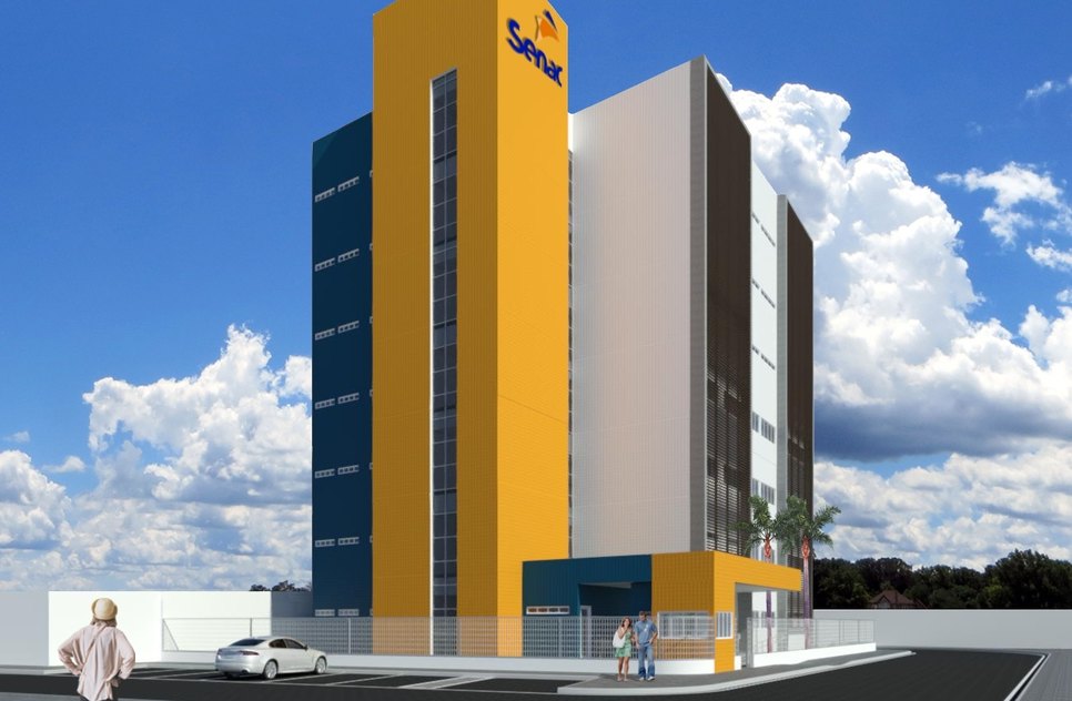 Construção do Senac em Glória