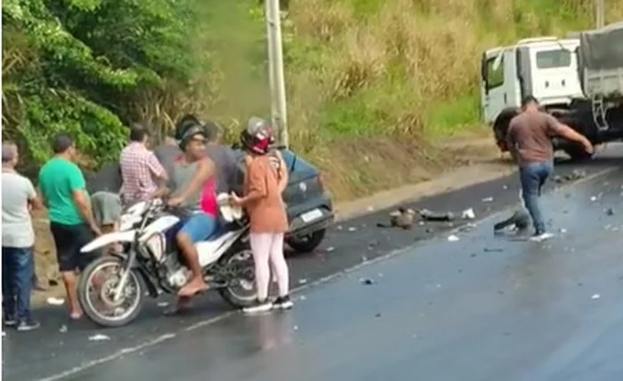 Momento após o acidente Momento após o acidente