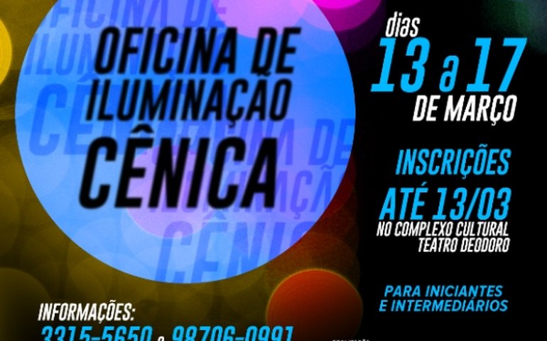 Oficina de Iluminação Cênica no Teatro Deodoro abre nova turma