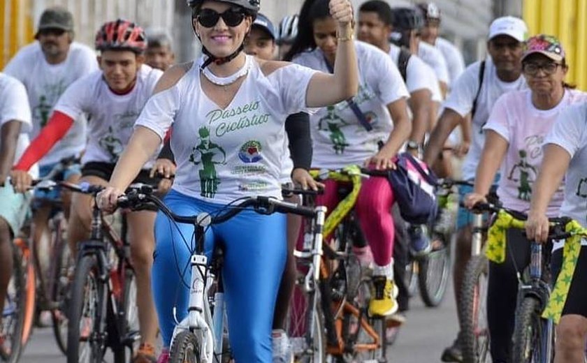 Semarhpi inicia Semana do Meio Ambiente com passeio ciclístico, em Palmeira