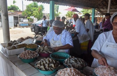 Comerciantes comemoram anúncio da entrega do Centro Pesqueiro
