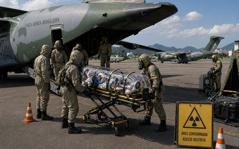 Militares das três Forças treinam para cenários de guerra nuclear e ameaças químicas no RJ