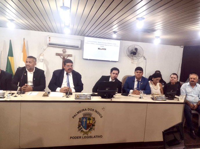 Palmeira: MPAL participa de audiência pública na Câmara de Vereadores para discutir abastecimento de água e saneamento básico