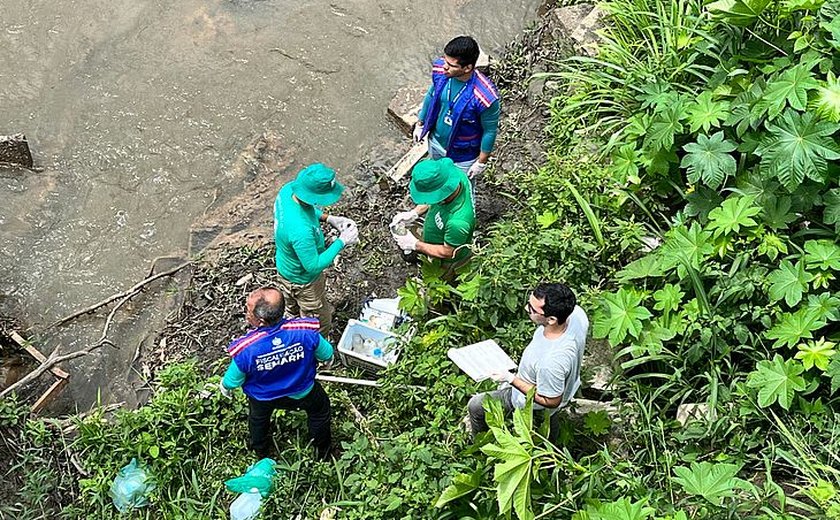 Mortandade de peixes no Rio Santo Antônio é alvo de inspeção em Alagoas