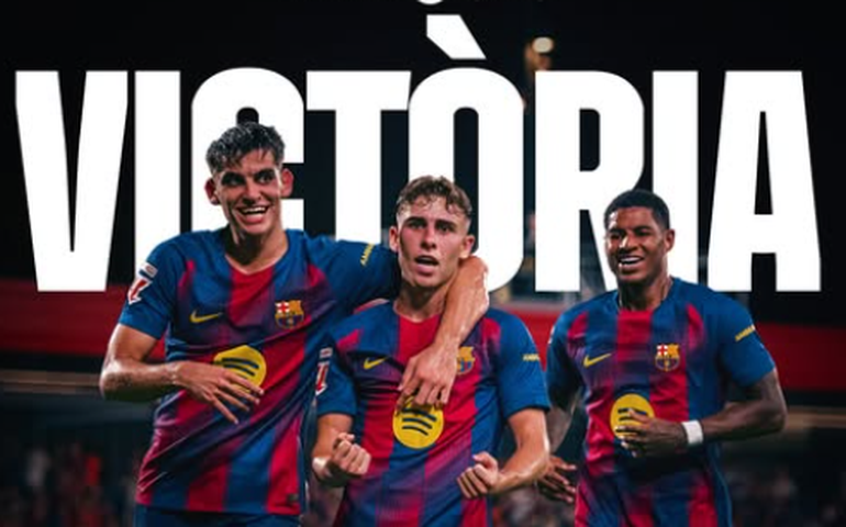 Raphinha sai do banco, faz 2 gols e Barcelona atropela o Valencia antes da estreia na Champions