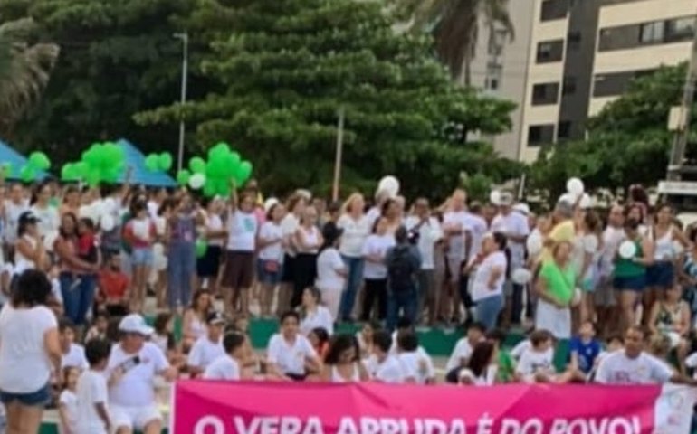 Moradores do entorno do Vera Arruda realizam protesto pela preservação do espaço