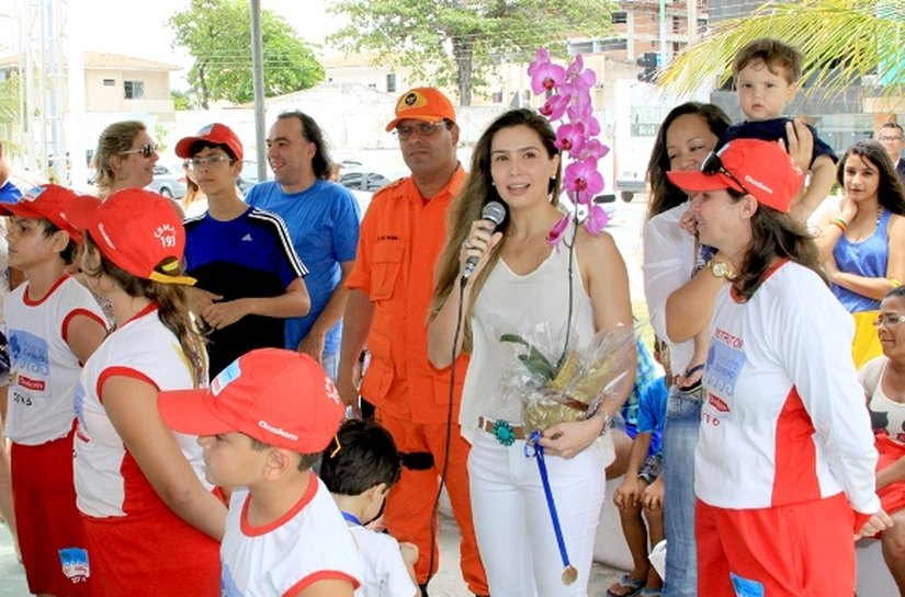Primeira-dama visita Projeto Golfinho do Corpo de Bombeiros