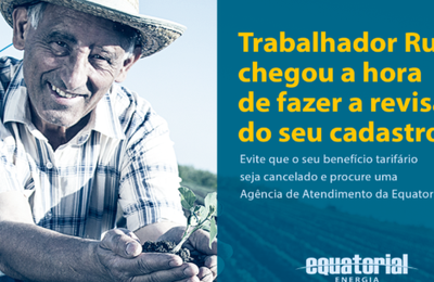 Equatorial Alagoas convoca consumidores rurais para Revisão Cadastral 