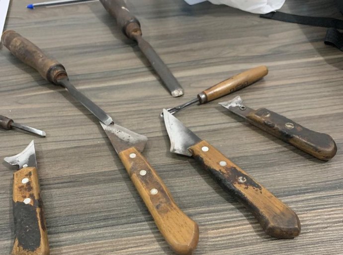 Guarda Municipal de Palmeira faz detenção de homem que portava arma branca