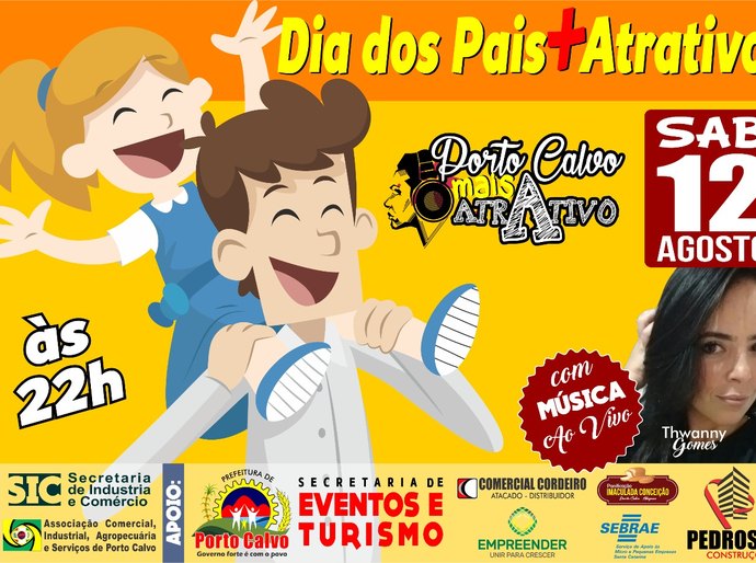 Porto Calvo Mais Atrativo promove evento aos pais neste sábado, dia 12