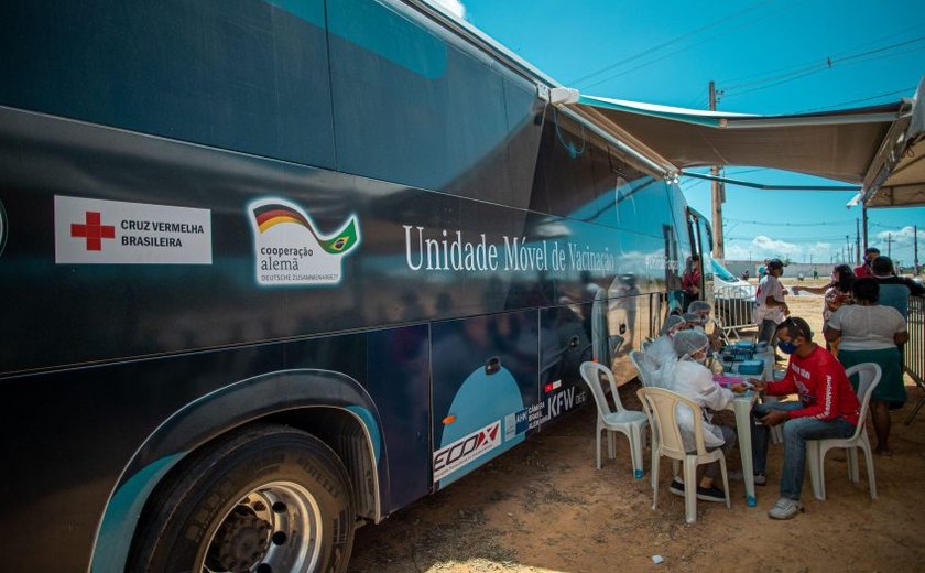 Praça Deodoro será a última parada do Ônibus da Vacina em Maceió
