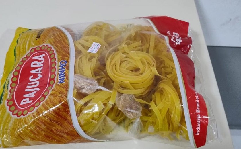 BPTran prende suspeito de tráfico com drogas escondidas em pacotes de macarrão em Maceió