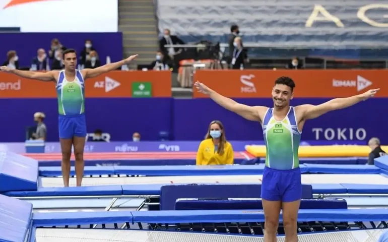 Rayan Dutra garante vaga nos Jogos de Paris na ginástica de trampolim