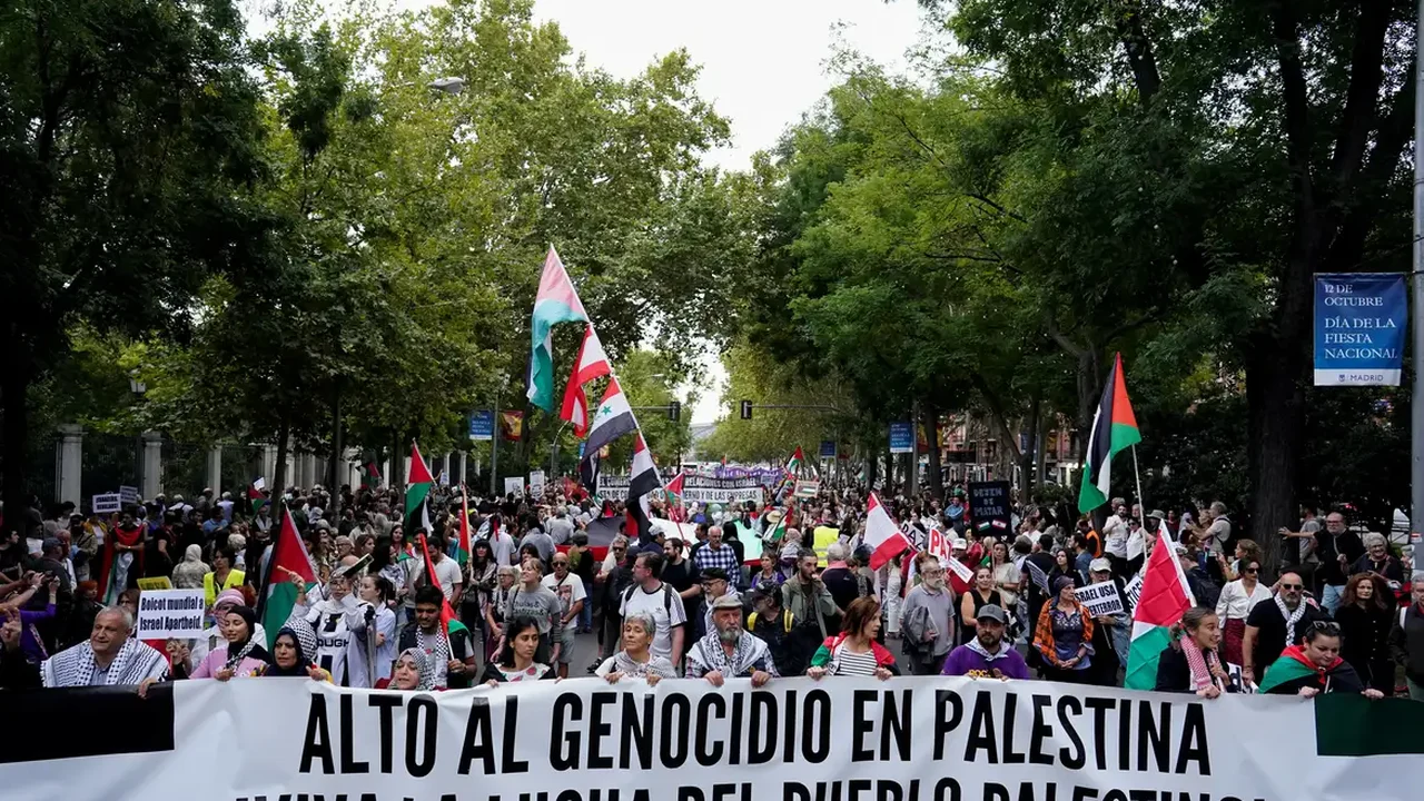Protestos marcam um ano de conflito entre Israel e Hamas