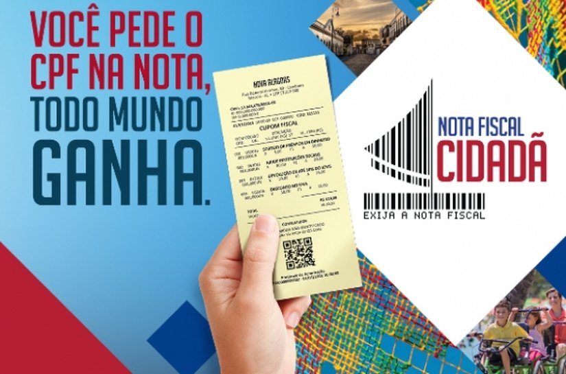 Nota Fiscal Cidadã sorteia R$ 600 mil nesta sexta-feira (12)