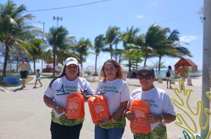 Ações do Projeto Praia Limpa fortalecem limpeza na orla de Maceió